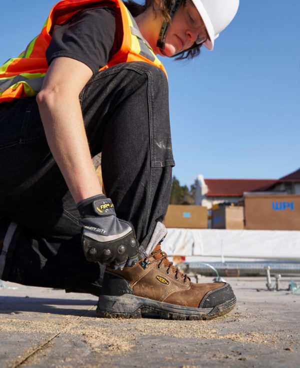 Women's Evanston 6 Waterproof Boot (Carbon Toe)  |  Bison/Black