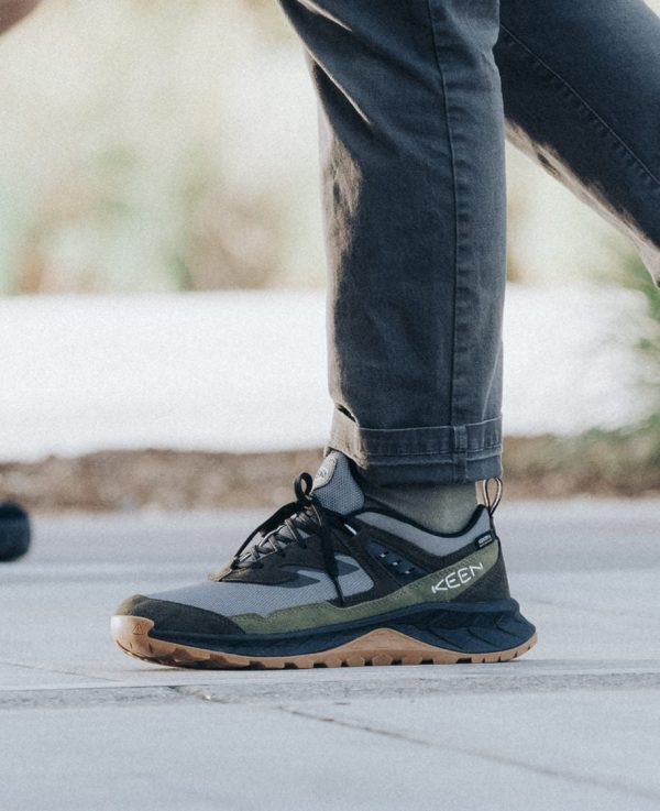 Men's Hightrail Waterproof Hiking Shoe  |  Steel Grey/Forest Night