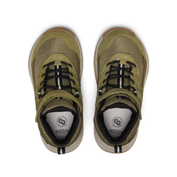 Little Kids' Hightrail Waterproof Hiking Boot  |  Dark Olive/Martini Olive