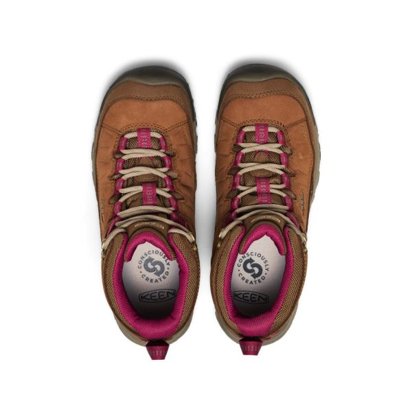 Women's Targhee IV Waterproof Hiking Boot  |  Bison/Beaujolais