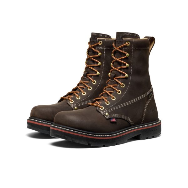 Men's Liberty 8 Waterproof 90?? Heel Boot (Carbon Toe)  |  Coffee Bean/Black