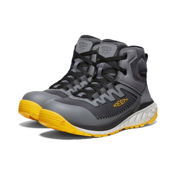 Men's Arvada Mid Work Sneaker (Carbon Toe)  |  Black/Keen Yellow
