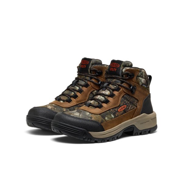 Women's Skokie Waterproof Work Boot (Soft Toe)  |  Camo/Black