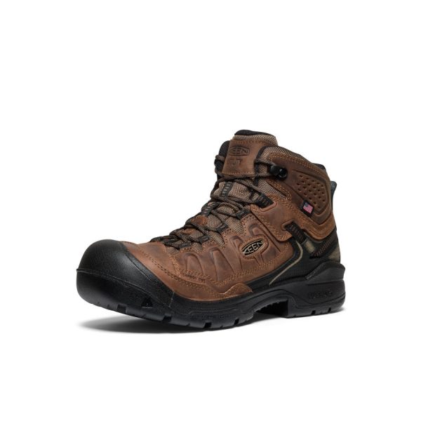 Men's Targhee IV Waterproof Work Boot (Carbon Toe)  |  Dark Earth/Black