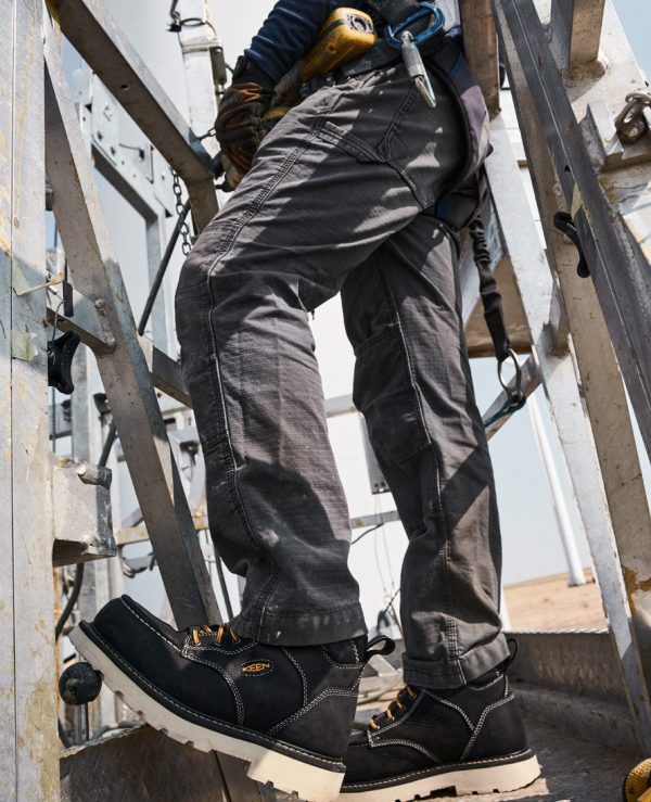 Men's Cincinnati 6 Waterproof 90° Heel Boot (Carbon Toe)  |  Tuscan Red/Sandshell