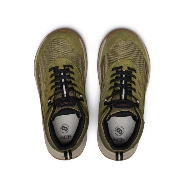 Big Kids' Hightrail Waterproof Hiking Boot  |  Dark Olive/Martini Olive