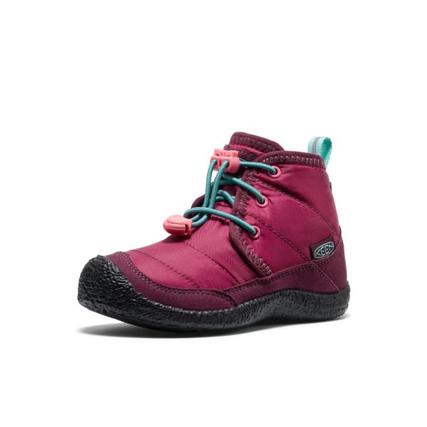 Little Kids' Howser II Waterproof Chukka  |  Beaujolais/Pool Blue