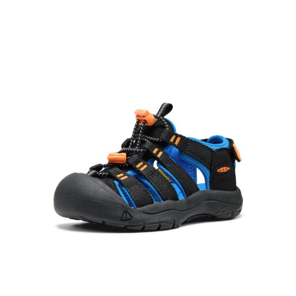 Little Kids' Newport Boundless Sandal  |  Black/Precious Blue