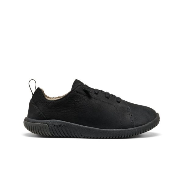 Big Kids' KNX Leather Sneaker  |  Triple Black