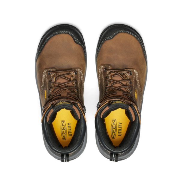 Women's Evanston 6 Waterproof Boot (Carbon Toe)  |  Bison/Black