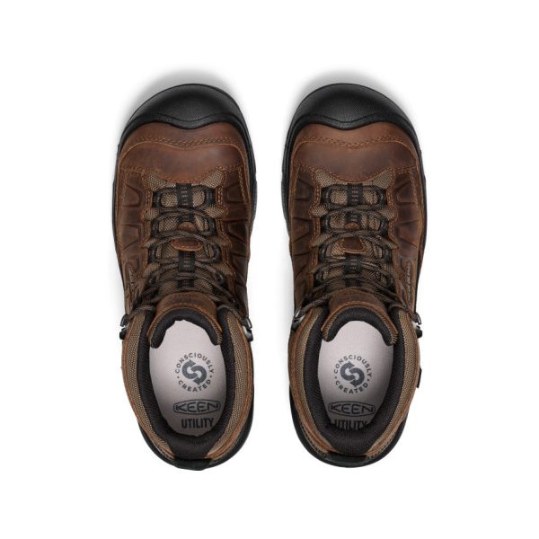 Men's Targhee IV Waterproof Work Boot (Carbon Toe)  |  Dark Earth/Black